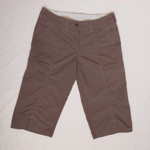 ExOfficio Ripstop Cargo Shorts Womens 8 Medium M Brown Gray - SOLD